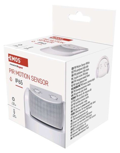 EMOS PIR senzor (pohybové čidlo) IP65 1200W, bílý 1454015100