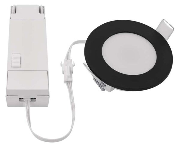 EMOS LED bodové svítidlo LORI 4,5W 345LM IP65 CCT černá 1540117000