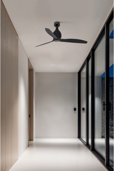 FARO 32030 - Stropní ventilátor MINI ETERFAN černá pr. 128 cm + dálkové ovládání