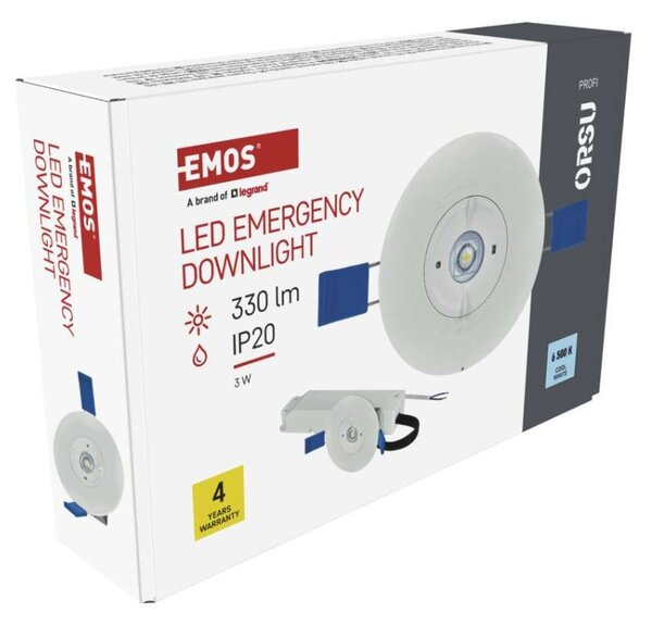 EMOS Nouzové svítidlo ORSU 2W 300lm 3h MT 1548134000