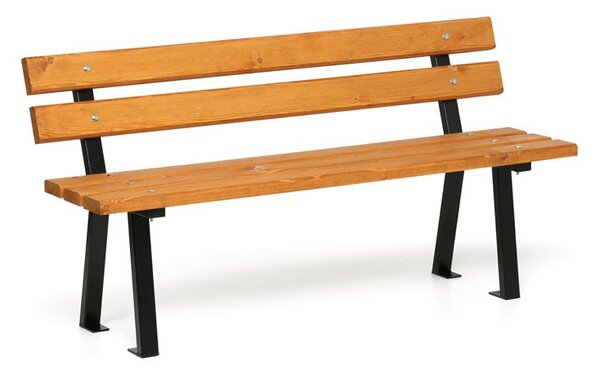 Venkovní lavička WOODY s opěradlem 1+1 ZDARMA, 1500 mm, limba
