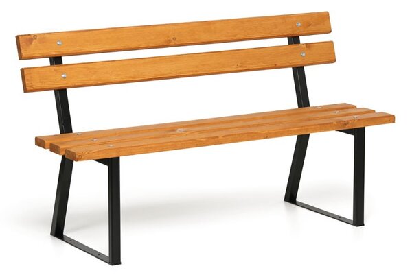 Parková lavička STANDARD s opěradlem 1+1 ZDARMA, 1500 mm, limba