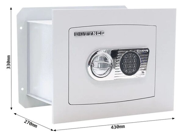 Stěnový trezor DELTA 30 EL, 16 l