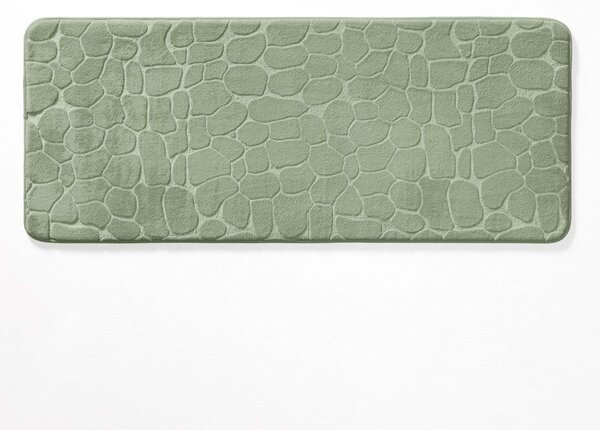 Zelená koupelnová předložka 50x120 cm Ricochet – douceur d'intérieur