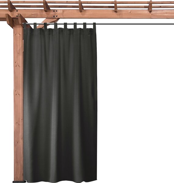Venkovní zahradní závěs s poutky SANTIAGO color 02 antracit, různé rozměry (cena za 1 kus) MyBestHome Rozměr: 155x240 cm