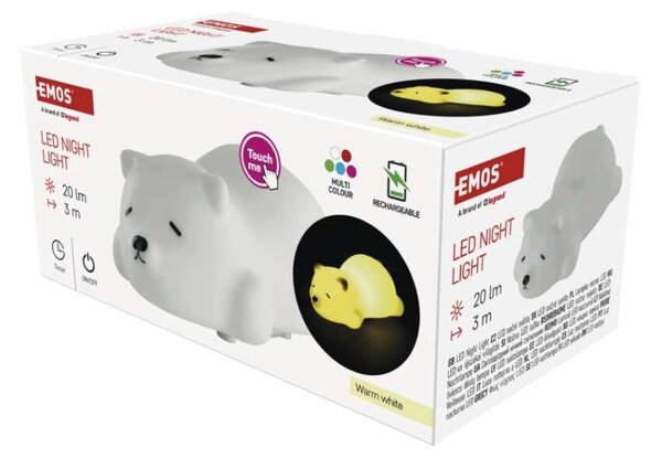 EMOS LED noční světlo medvěd P3325, nabíjecí 1460000000