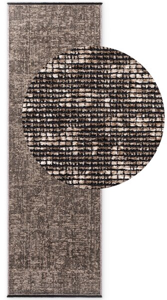 ELLE Decoration, Běhoun Brilliance Prisma 106312 Beige z kolekce Elle, 80x250, hnědá, ložnice