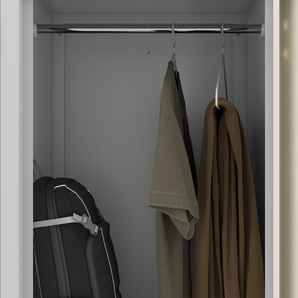 Šatní skříň typu L šedá / dub sonoma: Eco Design JULIA, 800 x 1850 x 450 mm