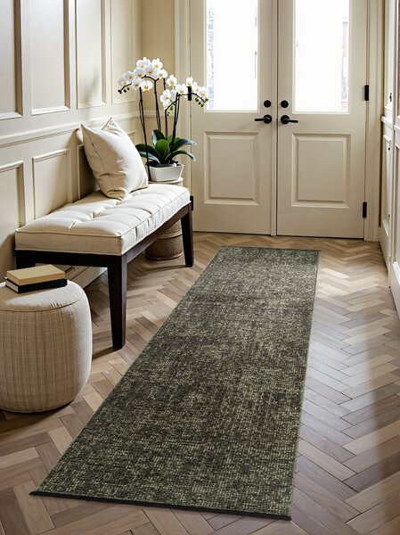 ELLE Decoration, Běhoun Brilliance Prisma 106313 Green z kolekce Elle, 80x250, zelená, ložnice