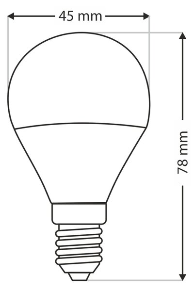 LED žárovka P1168 E14, 6W, neutrální bílá