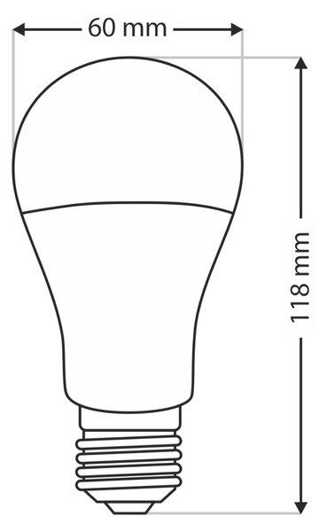 LED žárovka P1485 E27, 10W, studená bílá