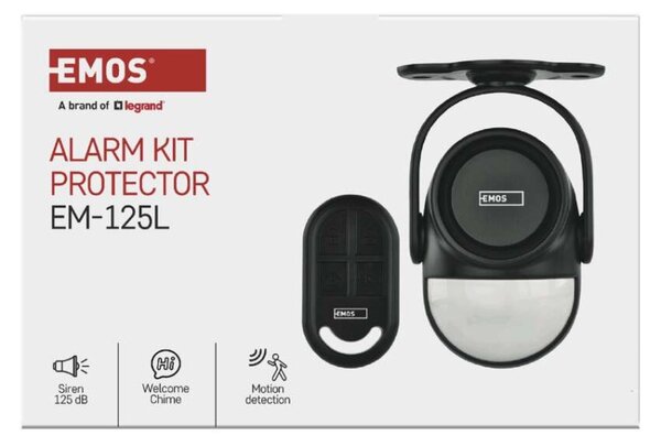 EMOS Alarm s pohybovým čidlem EM‑125L PROTECTOR 3081000010