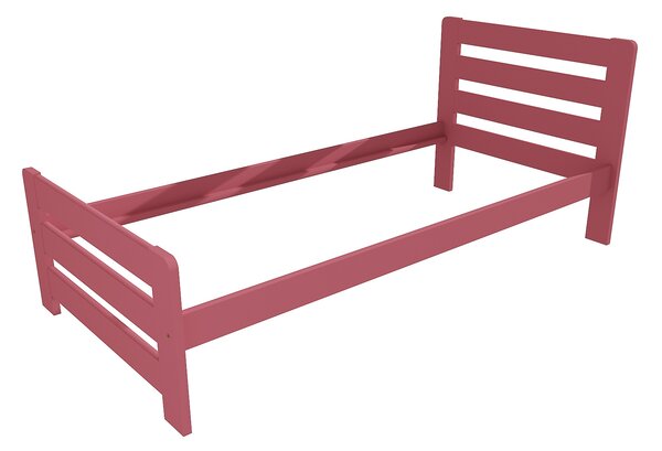 Vomaks Jednolůžková postel VMK001D Rozměr: 100 x 200 cm, Povrchová úprava: netransparentní barva růžová