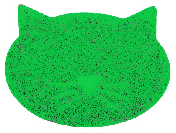 Nuxie Podložka pod misku pro domácí mazlíčky 43 x 38 cm zelená