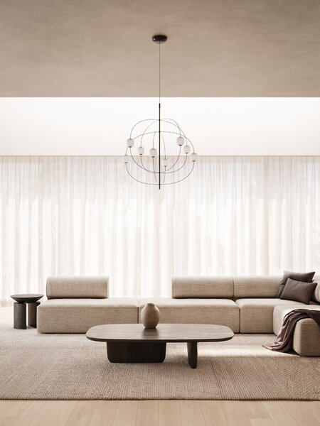 Lodes LED závěsné svítidlo AXIA, 24V, v. 66cm, TRIAC Barva: Bronzová, Chromatičnost: 2700K