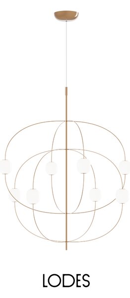 Lodes LED závěsné svítidlo AXIA, 24V, v. 66cm, TRIAC Barva: Bronzová, Chromatičnost: 2700K