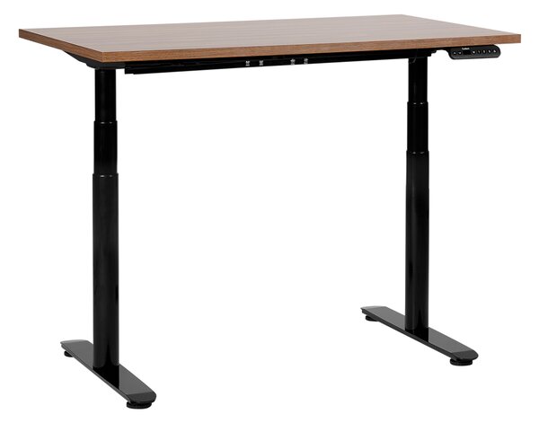 Elektricky výškově nastavitelný pracovní stůl DESTINAS Hnědá/Černá 120 cm 72 cm