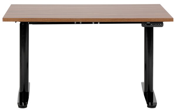 Elektricky výškově nastavitelný pracovní stůl DESTINAS Hnědá/Černá 120 cm 72 cm