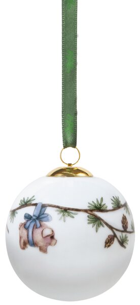 Kähler Design Porcelánová vánoční baňka Hammershøi Christmas - 2023 KD504