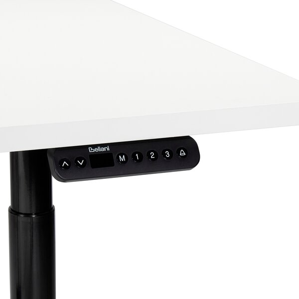 Elektricky výškově nastavitelný pracovní stůl DESTINAS Bílá/Černá 180 cm 80 cm