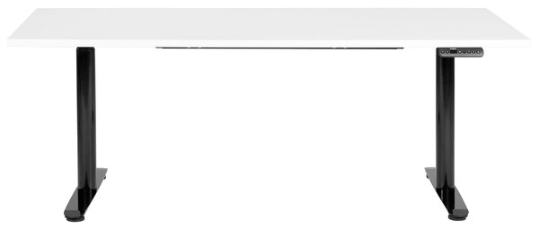 Elektricky výškově nastavitelný pracovní stůl DESTINAS Bílá/Černá 180 cm 80 cm