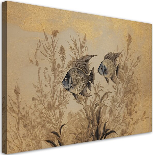 Obraz na plátně Rostliny a ryby pod vodou Rozměry: 60 x 40 cm