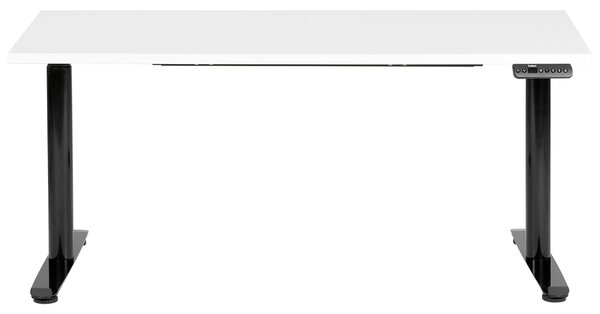 Elektricky výškově nastavitelný pracovní stůl DESTINAS Bílá/Černá 160 cm 72 cm