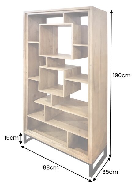 Designový regál Louis Honey 190 cm akácie