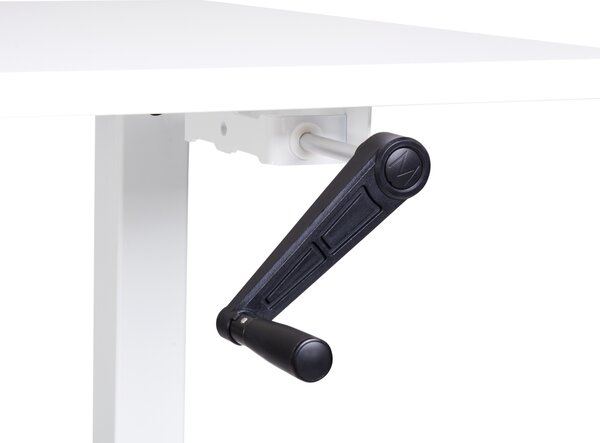 Manuálně výškově nastavitelný pracovní stůl DESTINES 120 cm 72 cm Bílá