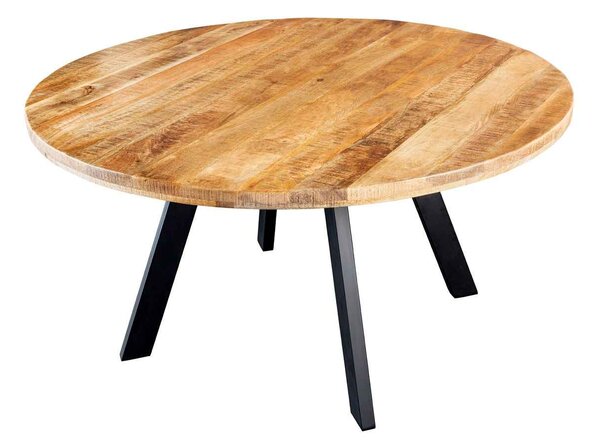 Kulatý jídelní stůl Thunder 140 cm mango