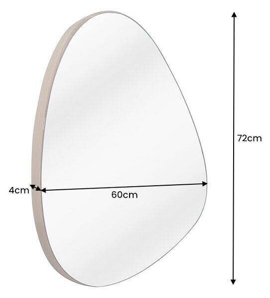 Designové nástěnné zrcadlo Daiwa 72 cm dub
