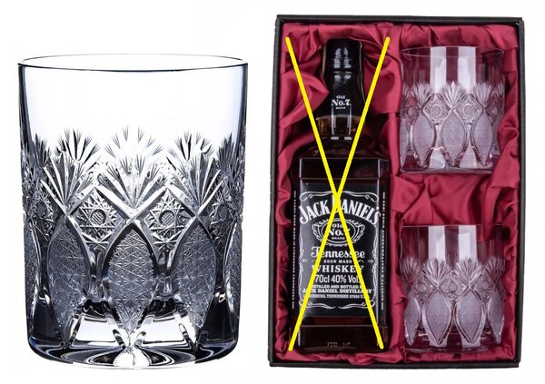Onte Crystal Bohemia Crystal dárková sada na whisky se sklenicemi 280 ml Exclusive