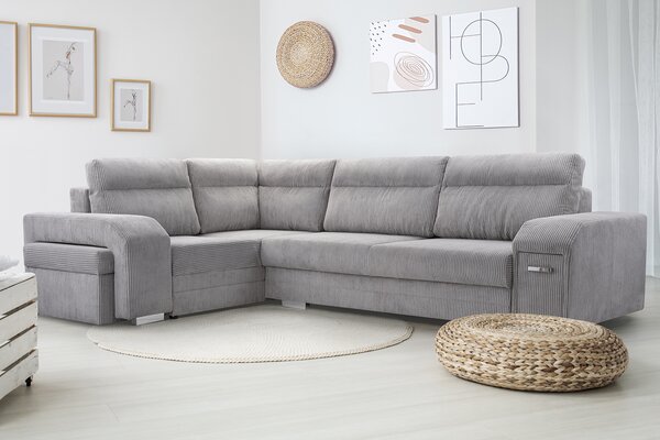 Rohová sedací souprava Alfredo (béžová) (P). Akce -20%