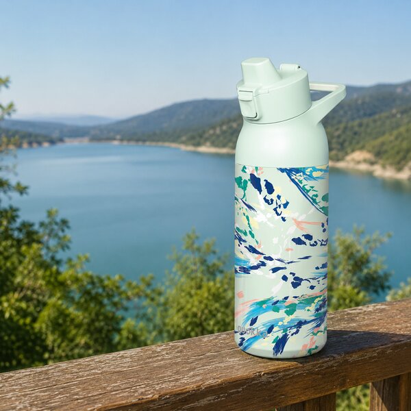 Nerezová sportovní láhev s pítkem Tide, 700ml, Quokka, acrylic paint