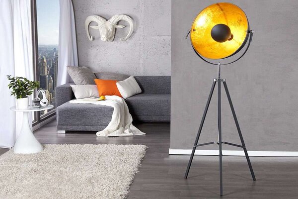 Stojanová lampa STAGE černo zlatá