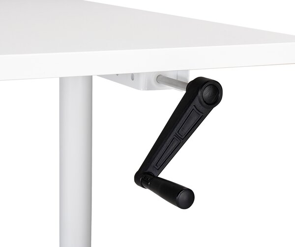 Manuálně výškově nastavitelný pracovní stůl DESTINAS Bílá 120 cm 72 cm