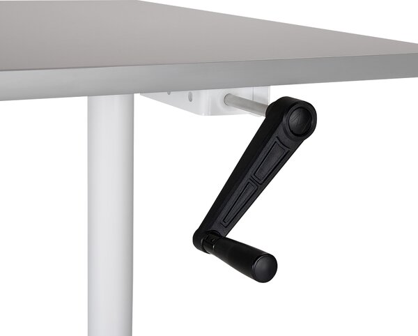 Manuálně výškově nastavitelný pracovní stůl DESTINAS Šedá/Bílá 120 cm 72 cm