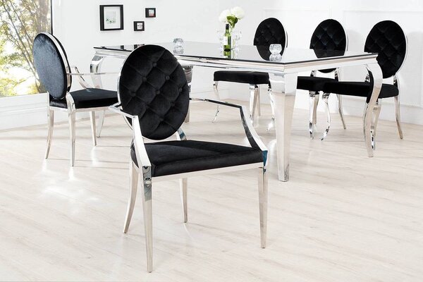 Designová židle Rococo s opěradlem
