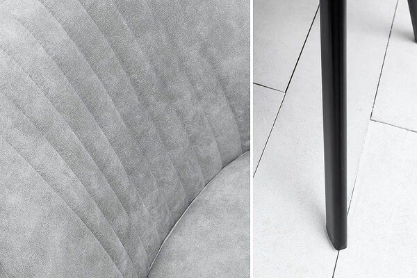 Designové křeslo Mallory šedé - skladem