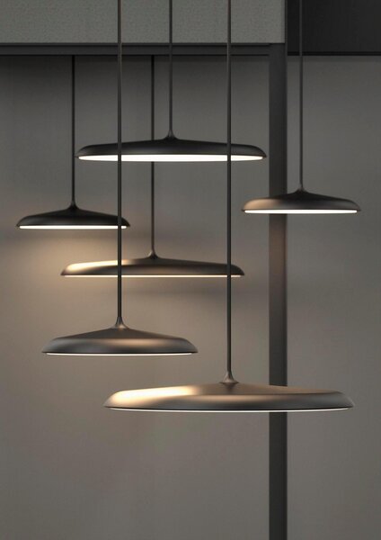 Nordlux 2420223003 Artist 40, moderní černé závěsné svítidlo LED 24W, 3000K, průměr 40cm