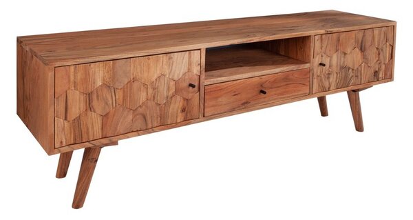 Designový TV stolek Justice, 140 cm, akácie