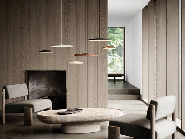 Nordlux 2420223003 Artist 40, moderní černé závěsné svítidlo LED 24W, 3000K, průměr 40cm