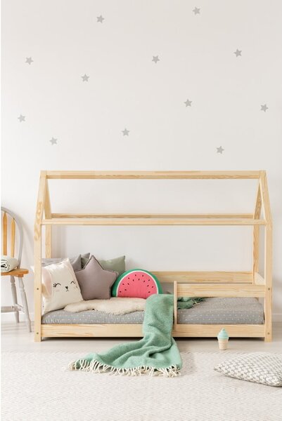 Domečková dětská postel z borovicového dřeva 140x200 cm Mila MB - Adeko