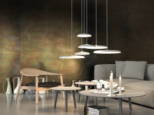 Nordlux 2420223003 Artist 40, moderní černé závěsné svítidlo LED 24W, 3000K, průměr 40cm