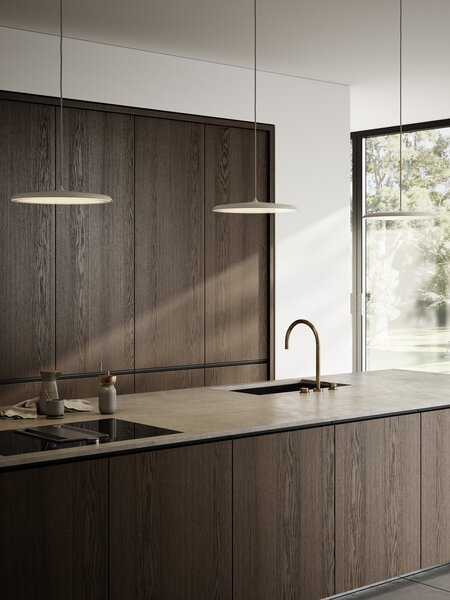 Nordlux 2420203009 Artist 25, moderní béžové závěsné svítidlo LED 14W, 3000K, průměr 25cm