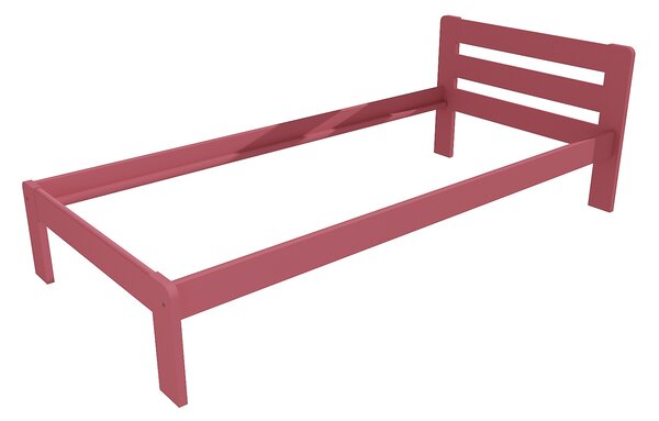 Vomaks Jednolůžková postel VMK002A Rozměr: 90 x 200 cm, Povrchová úprava: netransparentní barva růžová