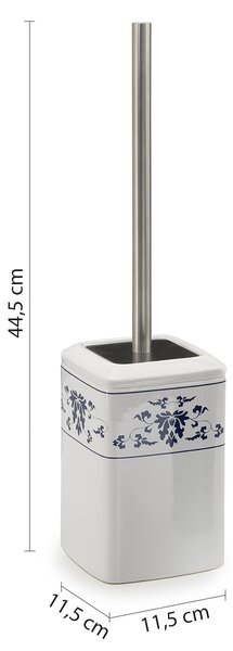 Gedy Gedy, CIXI WC kartáč na postavení, porcelán, modrý/bílý, CX3389