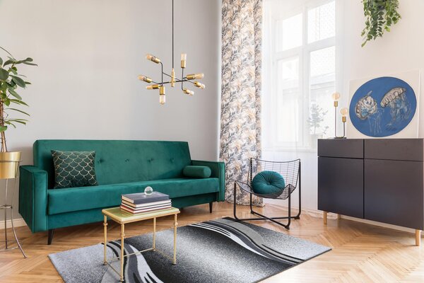 Spoltex, Kusový koberec Enigma grey 9358, 160x230, šedá, kancelář