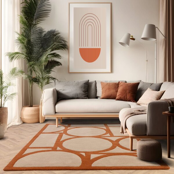 Tribeca Design Kusový koberec Newtor Rust Rozměry: 120x170 cm