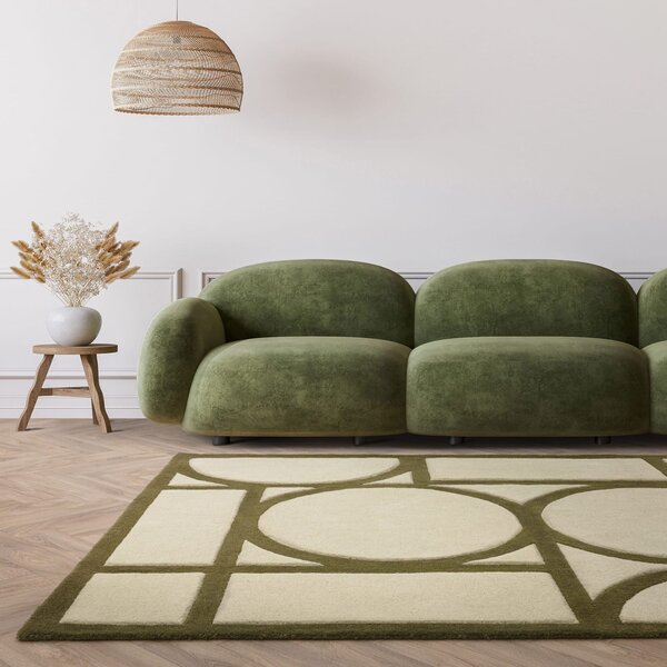 Tribeca Design Kusový koberec Newtor Khaki Rozměry: 120x170 cm